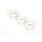 Fender 0992035000 Stratocaster Knobs, White (Volume, Tone, Tone) (3)