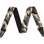 Fender 0990638076 Camo Strap, Woodland, 2"