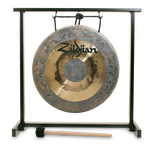 Zildjian P0565 12" Traditional Gong Table-Top Stand Set