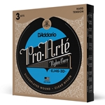 Daddario  EJ46-3D Pro-Arte Nylon Classical Guitar Strings, Hard Tension, 3 Sets