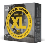 Daddario  EXL125-10P Nickel Wound Electric Guitar Strings, Super Light Top/Regular Bottom, 09-46, 10 Sets
