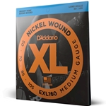 Daddario  EXL160 Nickel Wound Bass Guitar Strings, Medium, 50-105, Long Scale