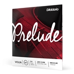 Daddario J81034M Prelude Violin String Set, 3/4 Scale, Medium Tension