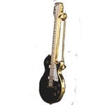 Harmony Jewelry FPP517GBK Les Paul Guitar Pin Gold/Black