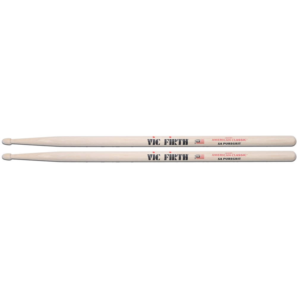 Vic Firth American Classic 5A Puregrit -- No Finish, Abrasive Wood Texture