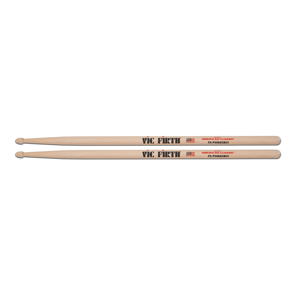 Vic Firth American Classic 7A Puregrit -- No Finish, Abrasive Wood Texture