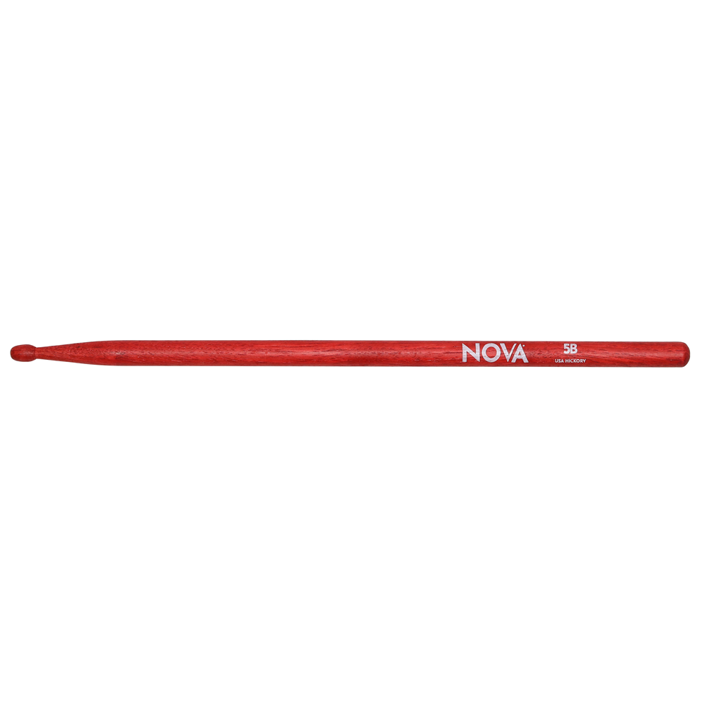 Vic Firth 5B In Red With Nova Imprint