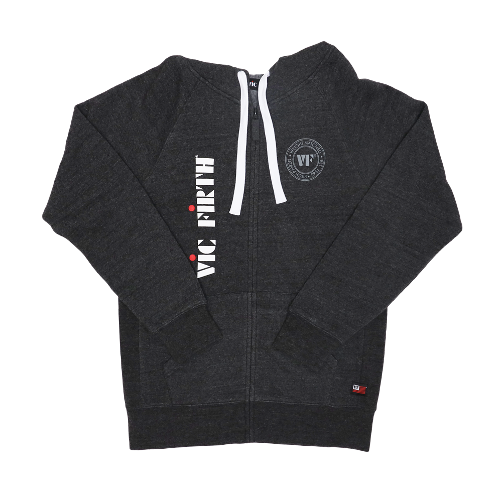 Vic Firth Vic Firth Zip Up Logo Hoodie - Large