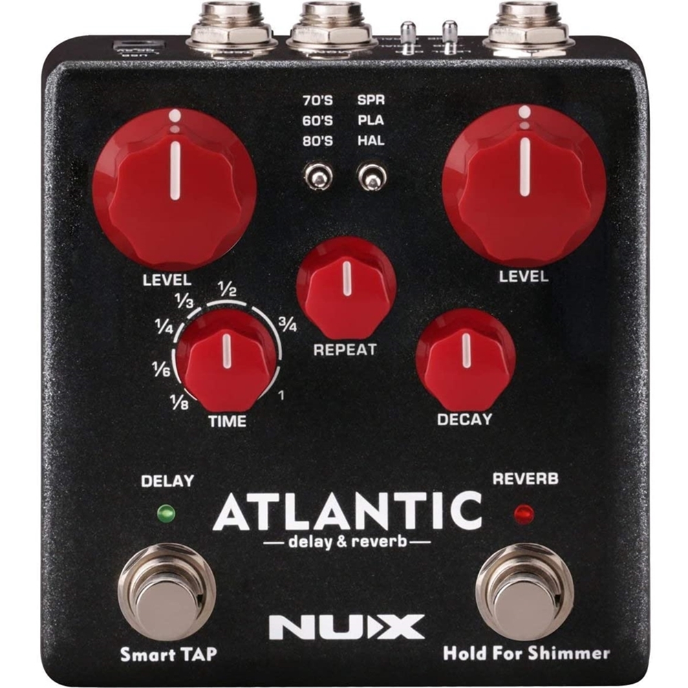 NUX  Verdugo Series Atlantic Multi Delay and Reverb Guitar Effect Pedal