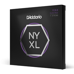 Daddario  NYXL1164 Nickel Wound 7-String Electric Guitar Strings, Medium, 11-64