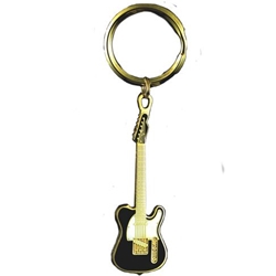 Harmony Jewelry FPK521GBK Fender Telecaster Keychain Gold/Black